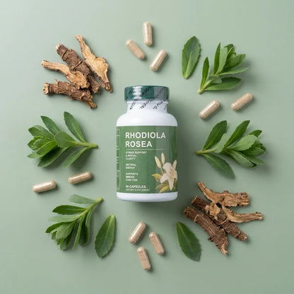 Floraviva Rhodiola Rosea | Recupera tu energía, combate el cansancio y afronta el día con más enfoque y menos estrés.
