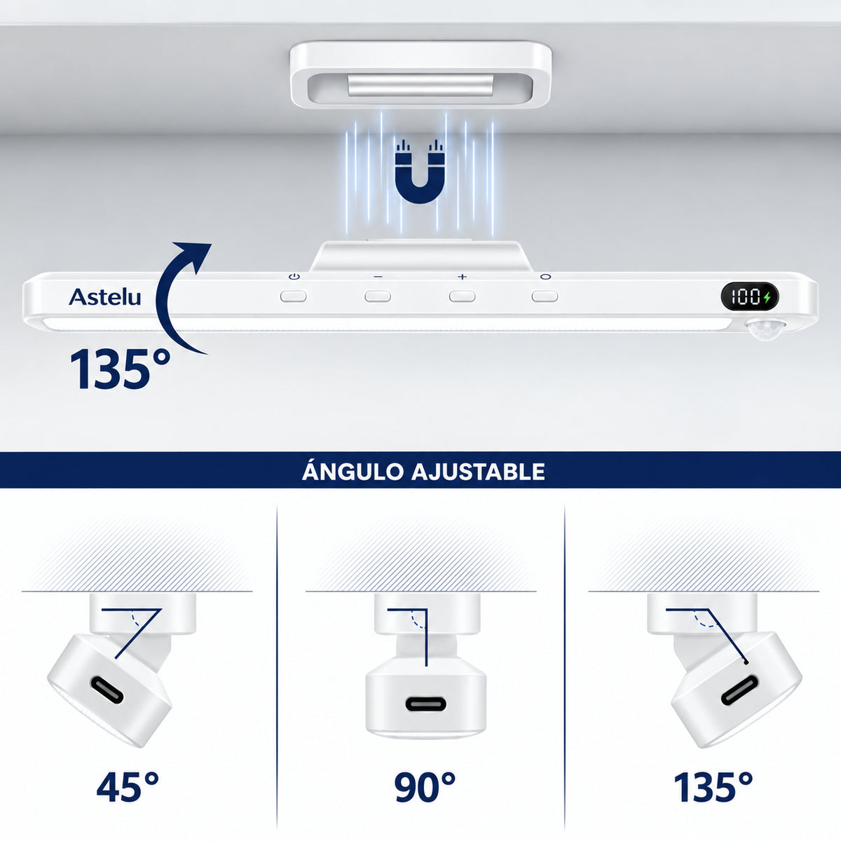 Barra LED Inteligente con Sensor de Movimiento