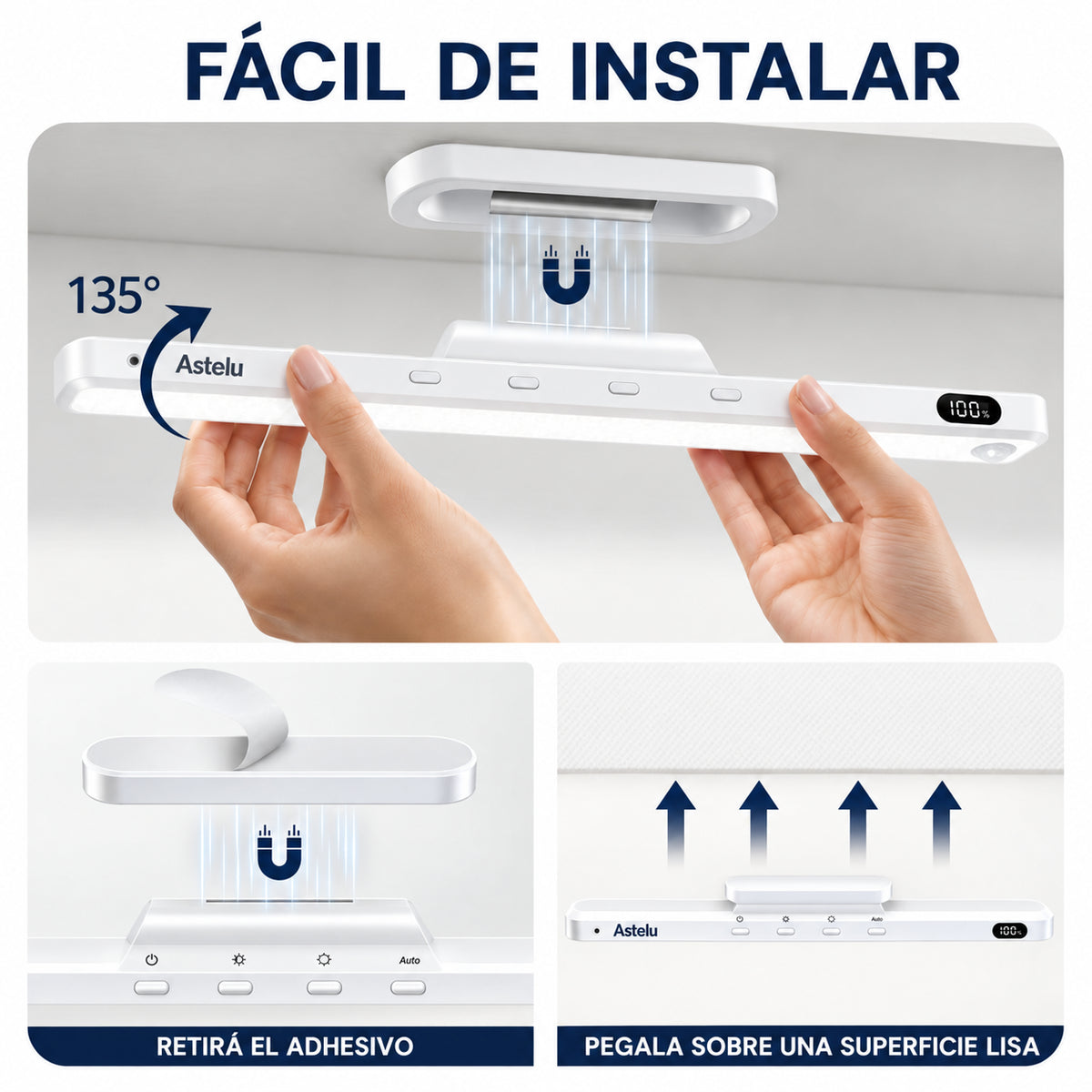 Barra LED Inteligente con Sensor de Movimiento
