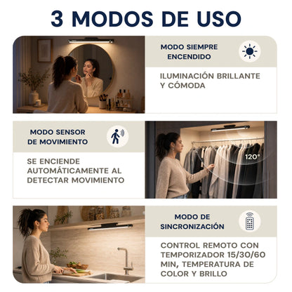 Barra LED Inteligente con Sensor de Movimiento